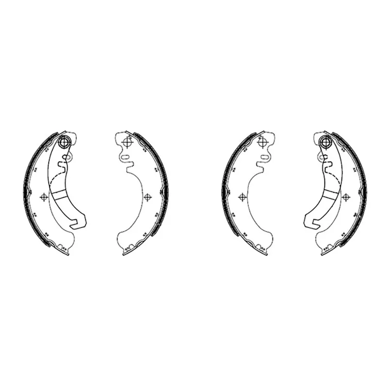 ScooterLibre Bremsbacken Bremsbelag hinten 225129271 Bestpreis