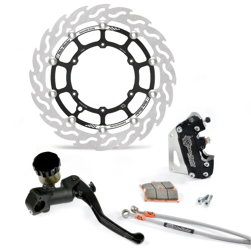 Billig Moto-Master Supermoto Kit 320 Flame Bremsscheibe Bremssattel Bremspumpe 313034