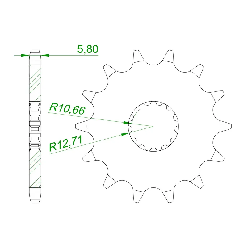 AFAM Ritzel 93400-14 #520 14 Zähne 193400-14 Sonderangebot